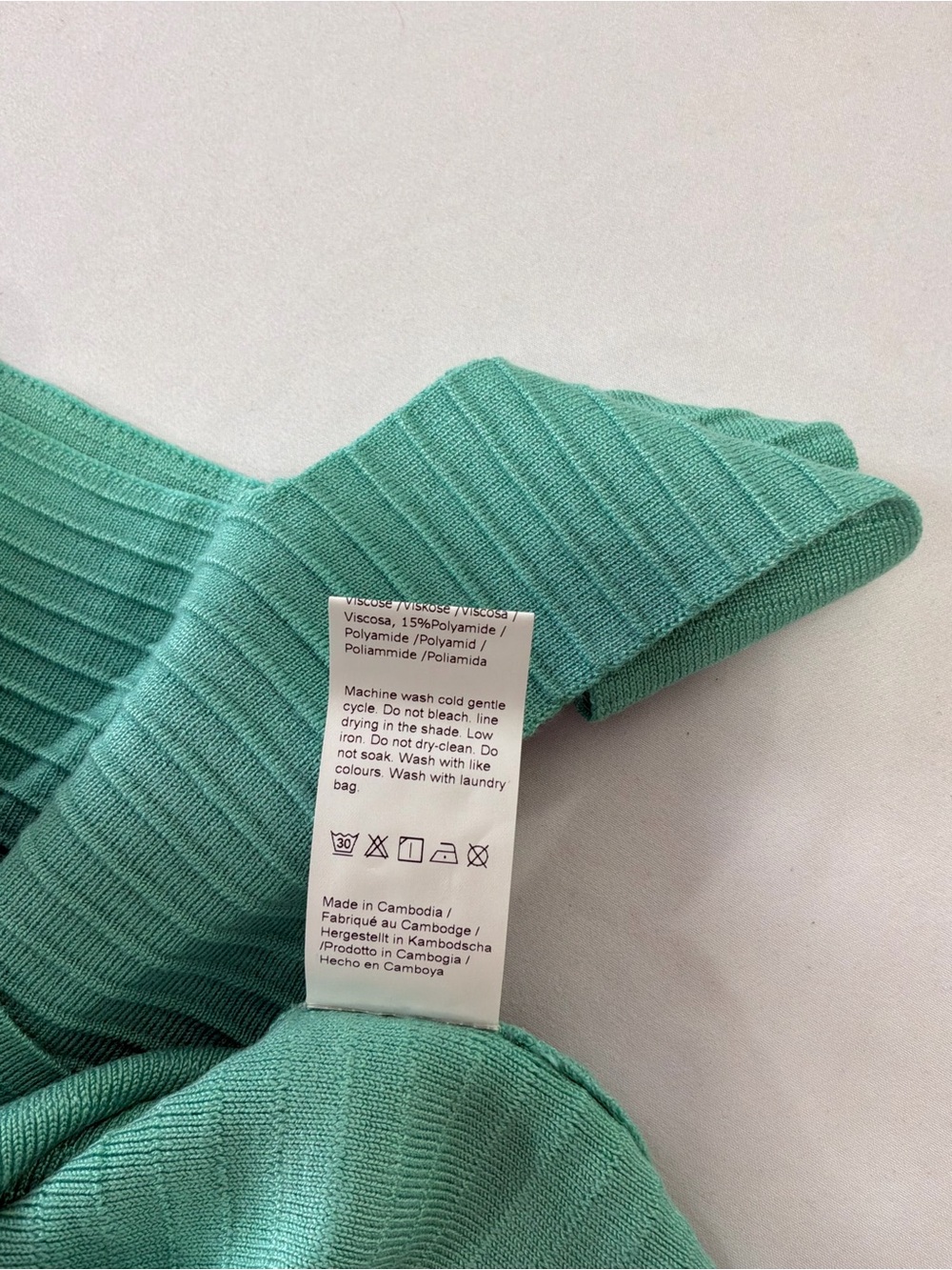 Imily Bela Ribbed Square-Neck Tank Top in Mint Green - Picture 3 of 8